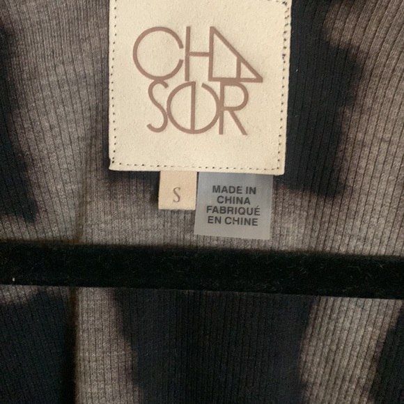 CHASER RECYCLED VINTAGE RIB LONG SLEEVE TOP WITH TWIST DETAIL - Picture 6 of 12